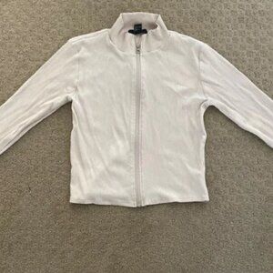 Women's White Zip-Up Jersey